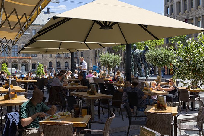 Kleren Birma beloning Grote parasol voor uw terras? - Promat - IGC